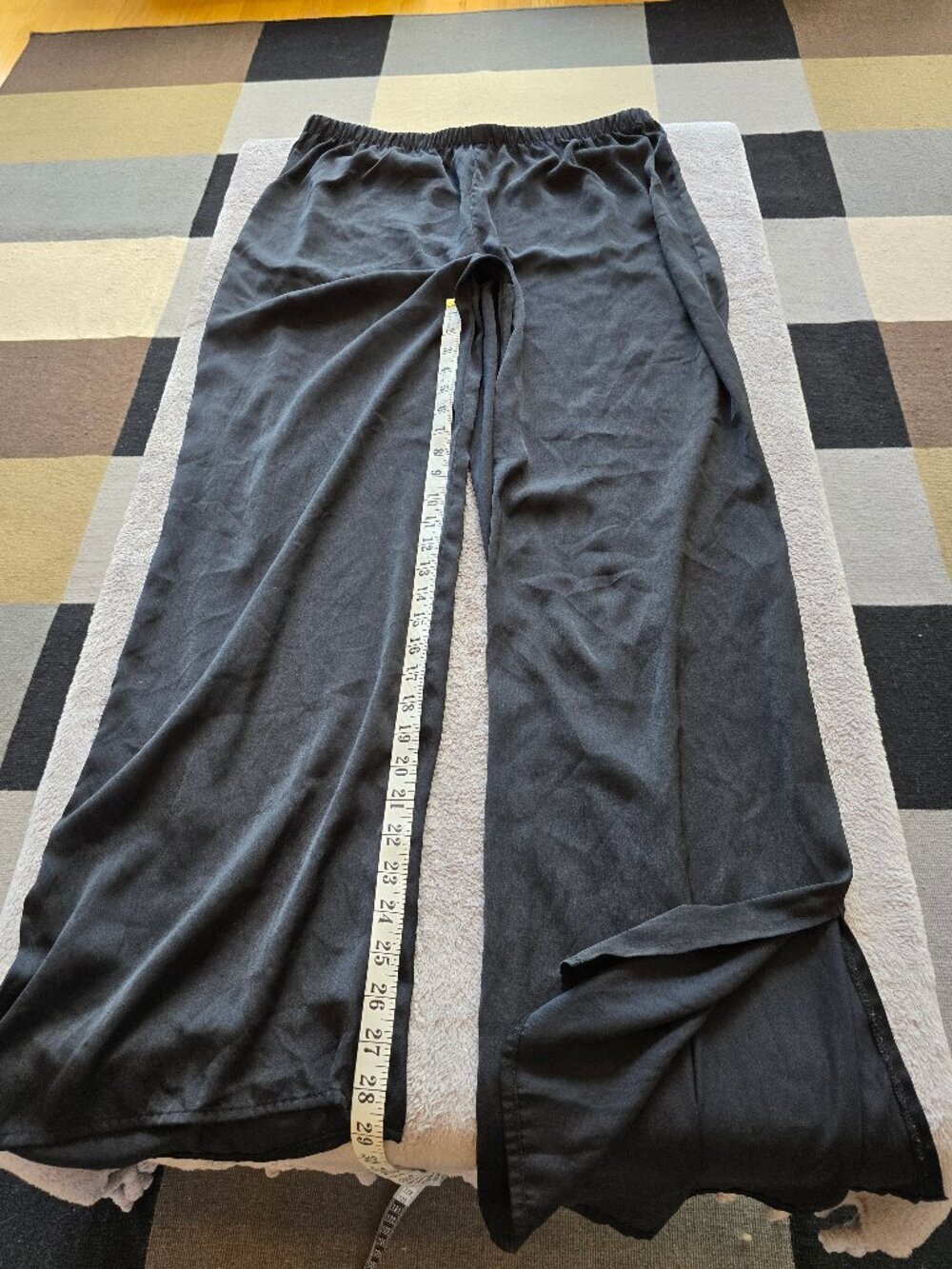 Old Navy palazzo pants wide leg black by ONLY size L - Picture 5 of 7